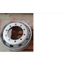 Диск колесный (стальной) (б/к шина) Higer 6109, 6129 ,6119 (8.25R-22.5)