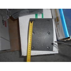 Накладка передней тормозной колодки Higer 6891, 185*130мм